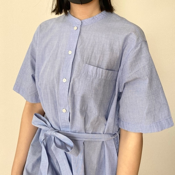 無印良品の「婦人 涼感 半袖シャツワンピース」