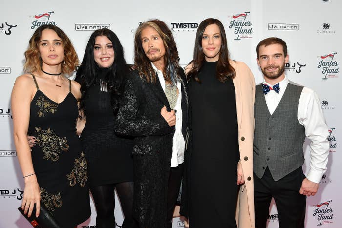 Chelsea Tyler, Mia Tyler, Steven Tyler, Liv Tyler and Taj Tallarico at an event