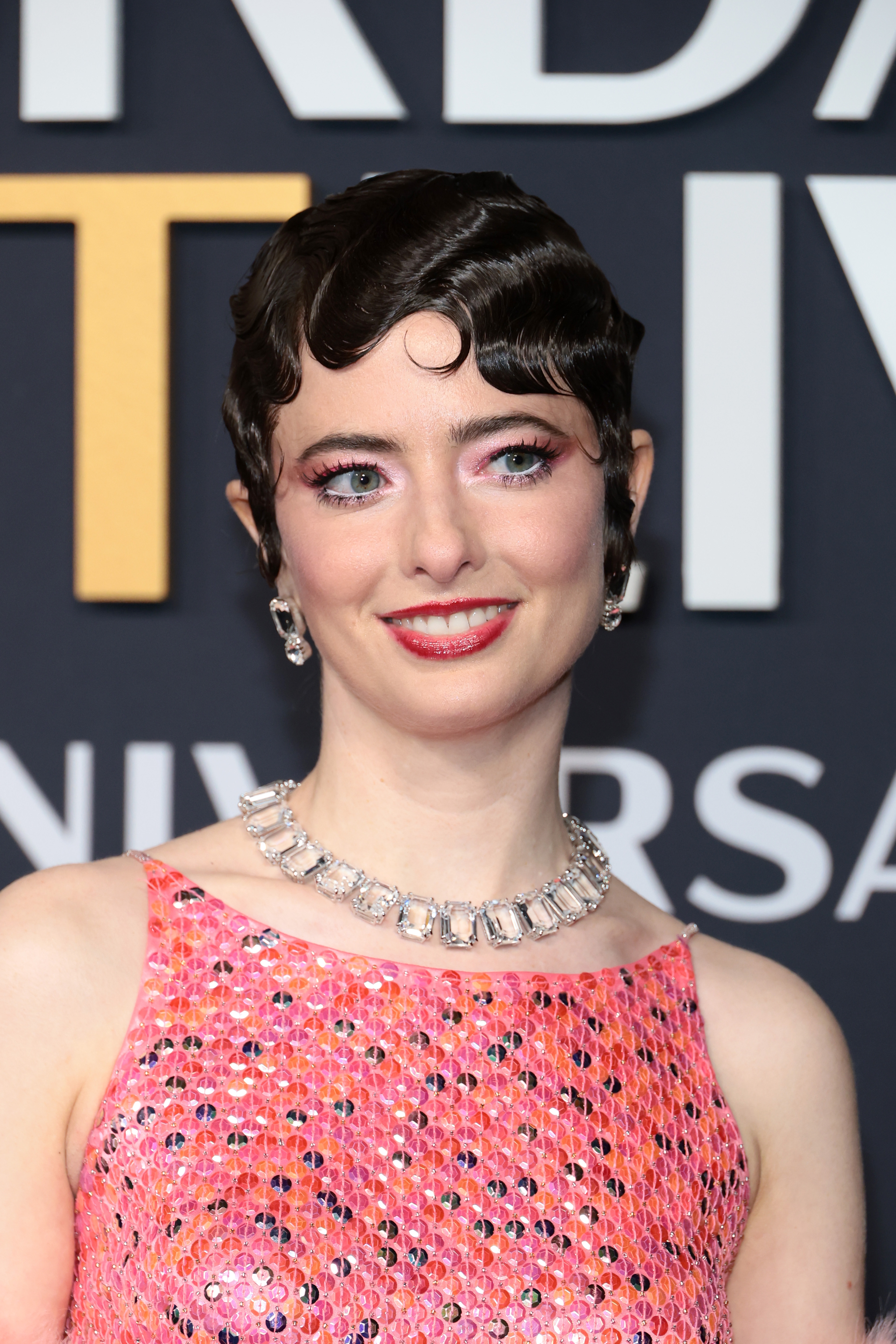 Sarah Sherman on a red carpet