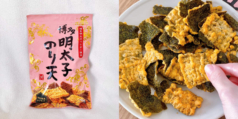 KALDI（カルディ）のおすすめのおつまみ「博多明太子のり天 70g」