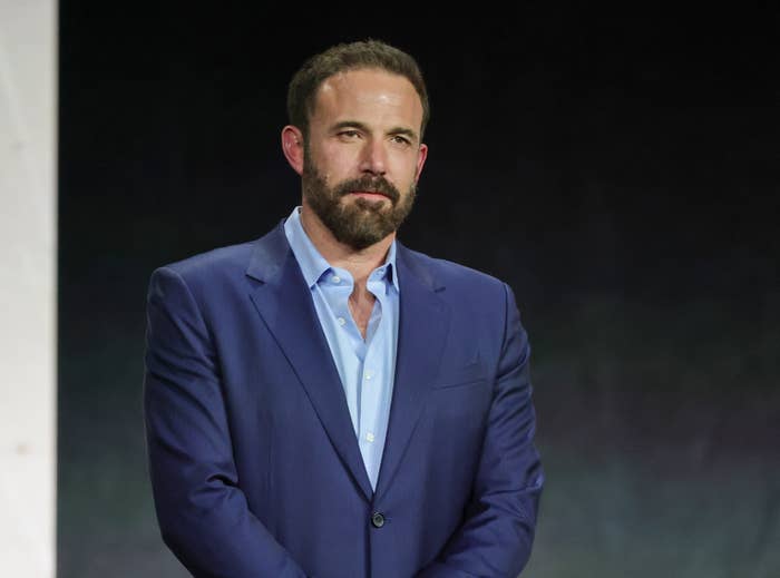  Ben Affleck on stage at an event