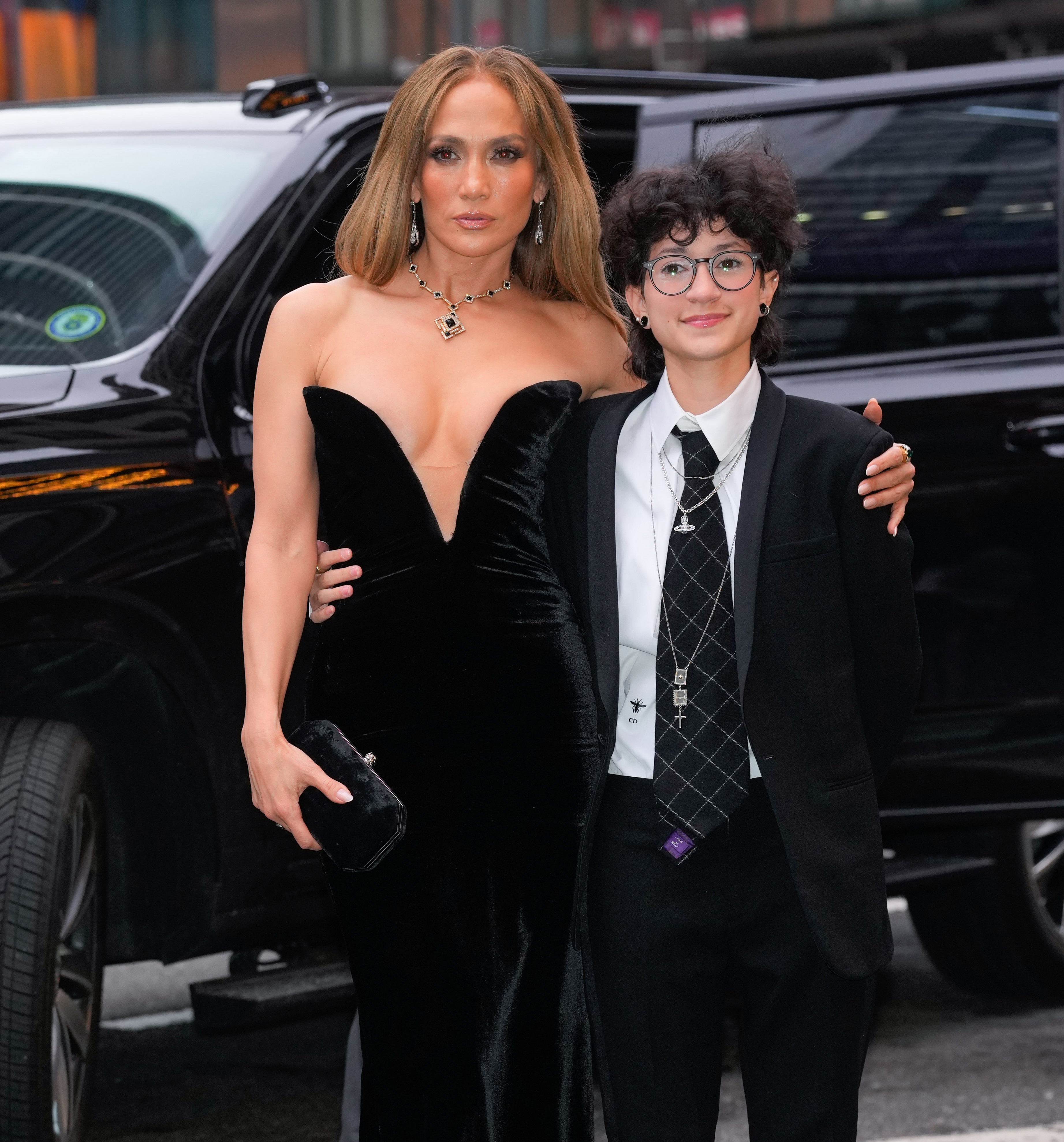 Jennifer Lopez and Emme Muñiz at an event