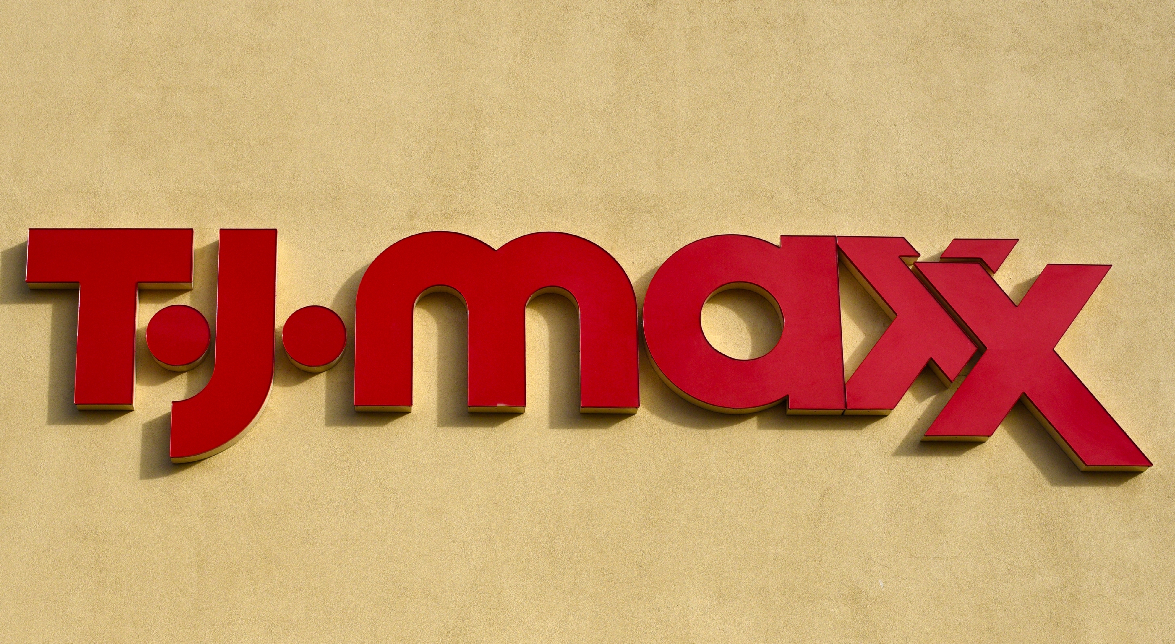 T.J.Maxx sign on a building wall