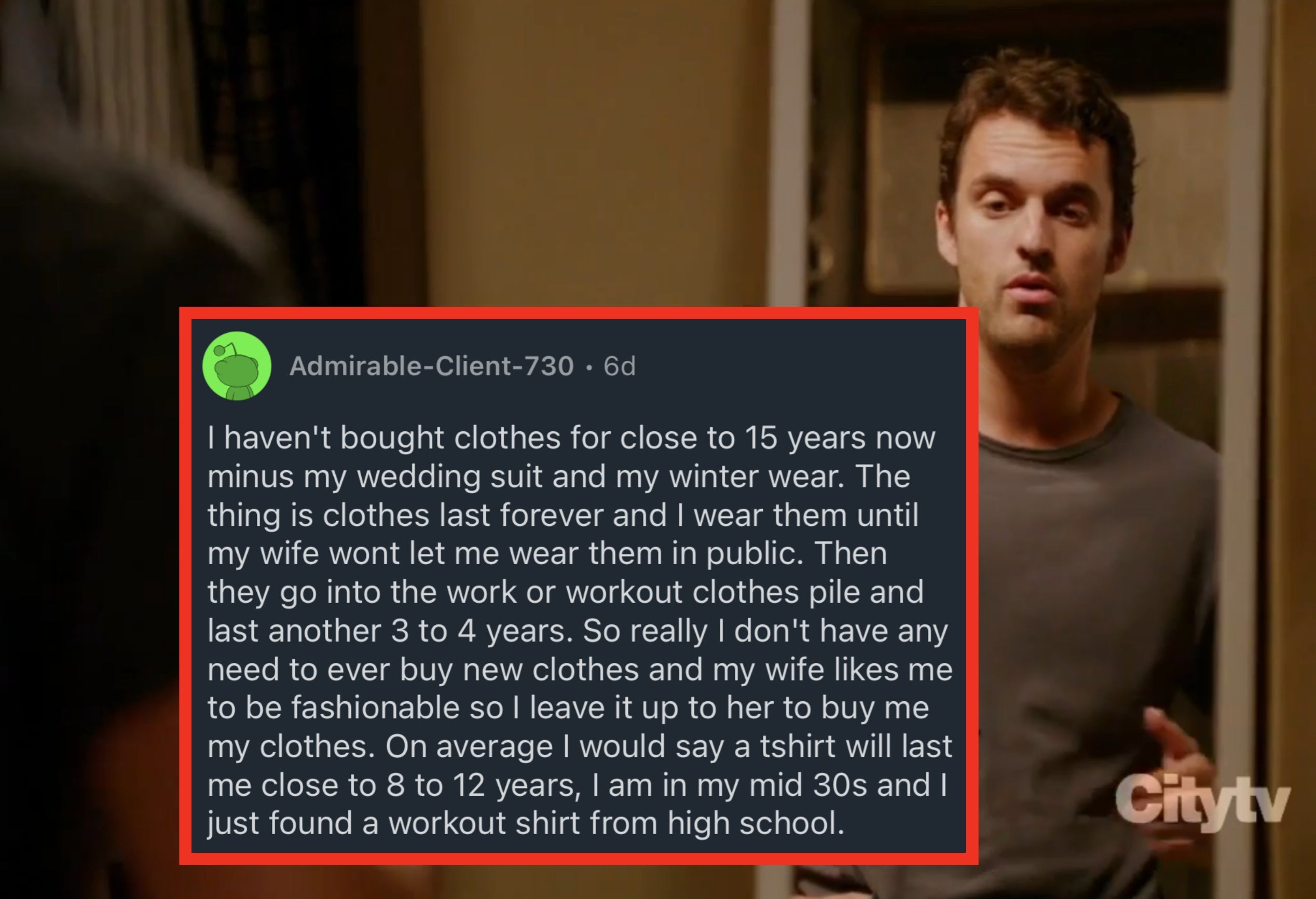 A man in a casual shirt is seen in a mirror reflection. Text on screen reads: "Consulting Producer J.J. Philbin" and "Citytv" in the corner