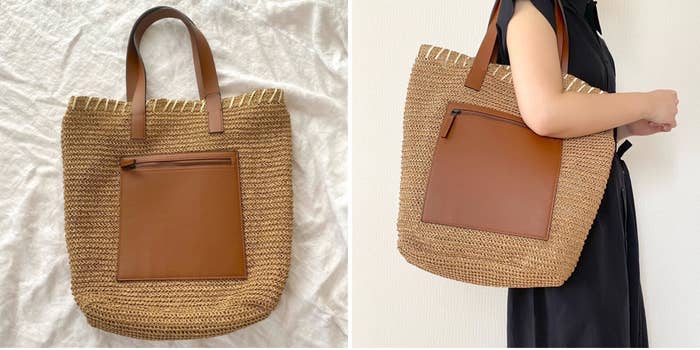 ZARAの「ウーブン トートバッグ」