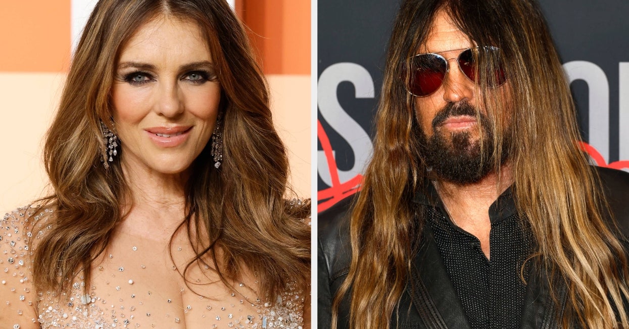 Elizabeth Hurley And Billy Ray Cyrus Shared A Kissing Photo On IG And Now People Think They're An Item