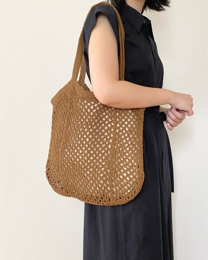 GUの「メッシュニットバッグ」