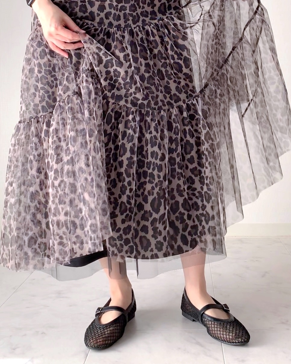 しまむらの「チュールヒョウティアードSK」