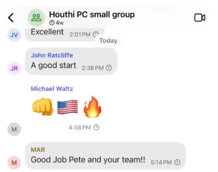 Group chat with messages: &quot;Excellent,&quot; &quot;A good start,&quot; emojis, and &quot;Good job Pete and your team!&quot;