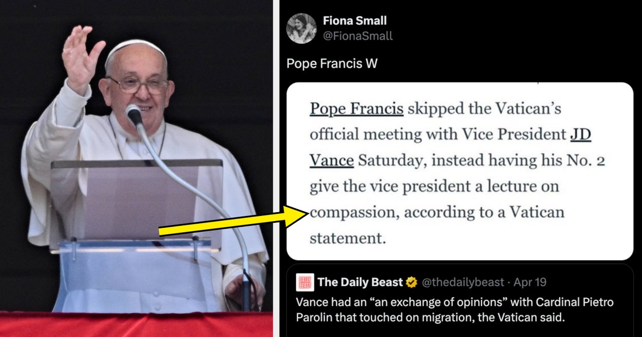 After Pope Francis's Death, His Mic-Drop Last Act During A Visit From JD Vance Is Going Super Viral