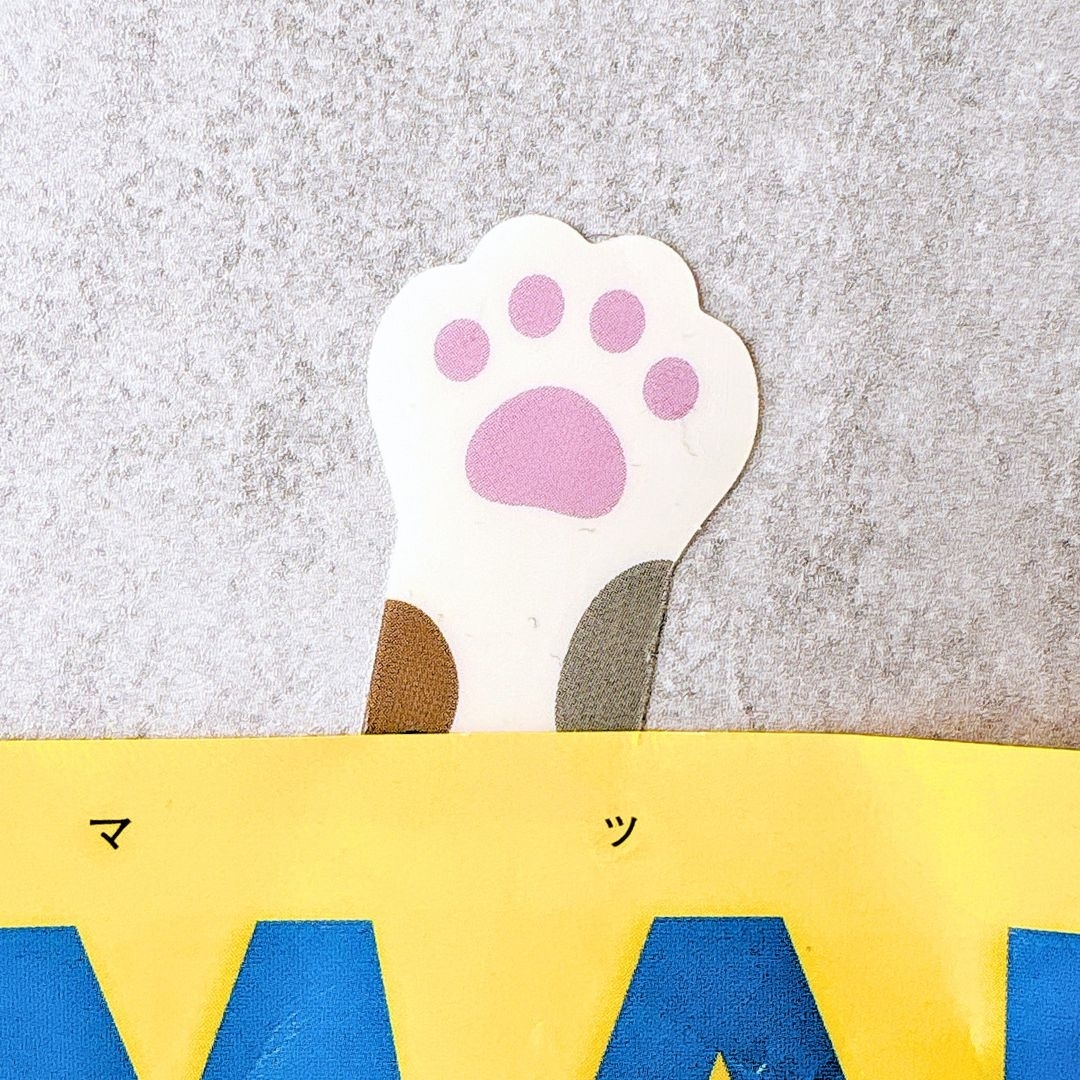 DAISO（ダイソー）の「メモトメ ミケネコ柄 9片」