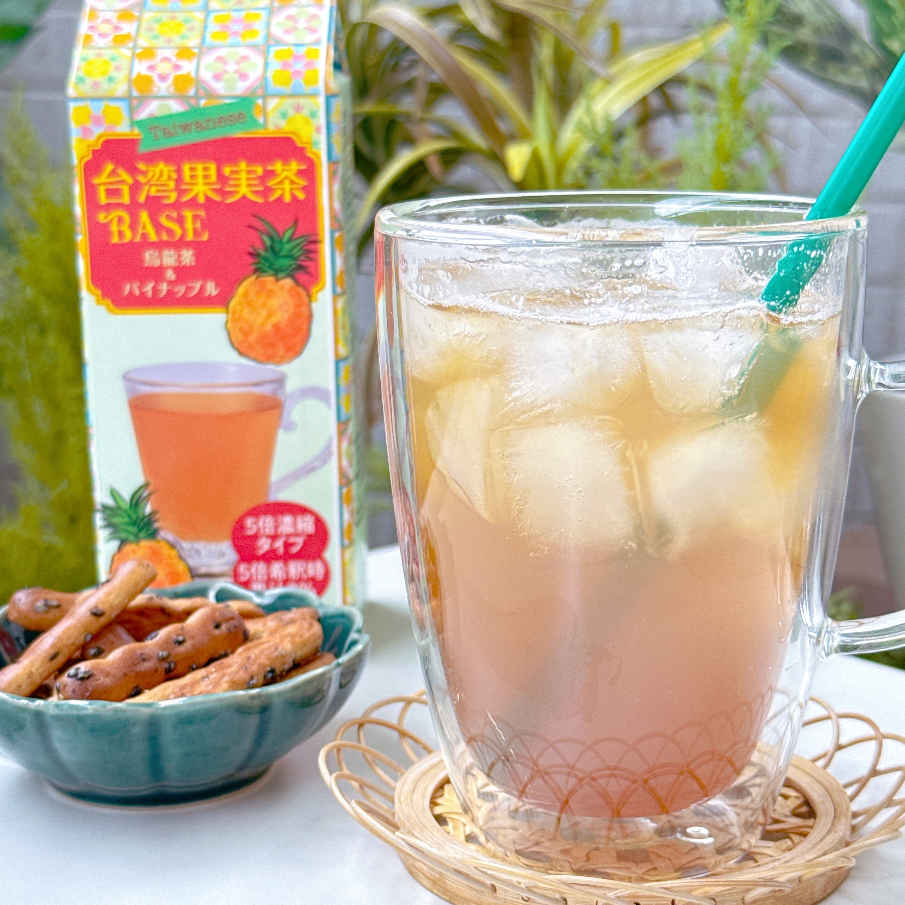 カルディ「台湾果実茶ベース 烏龍茶&パイナップル 500ml」