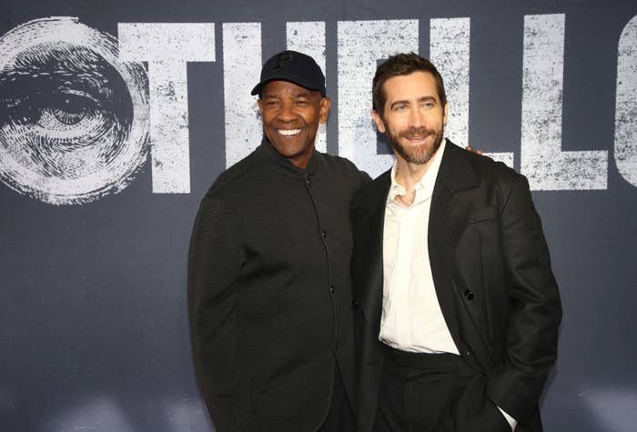 Denzel Washington and Jake Gyllenhaal at Othello premiere