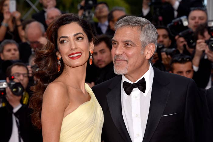 George Clooney and Amal Clooney at a formal event