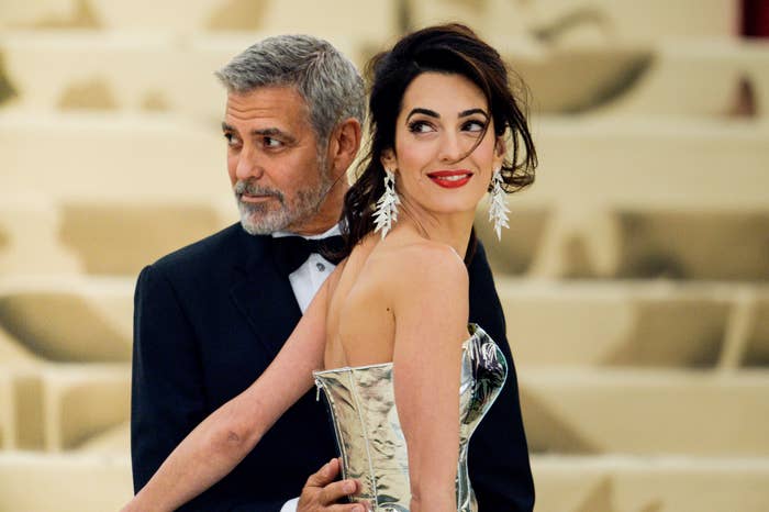 George Clooney and Amal Clooney at a formal event