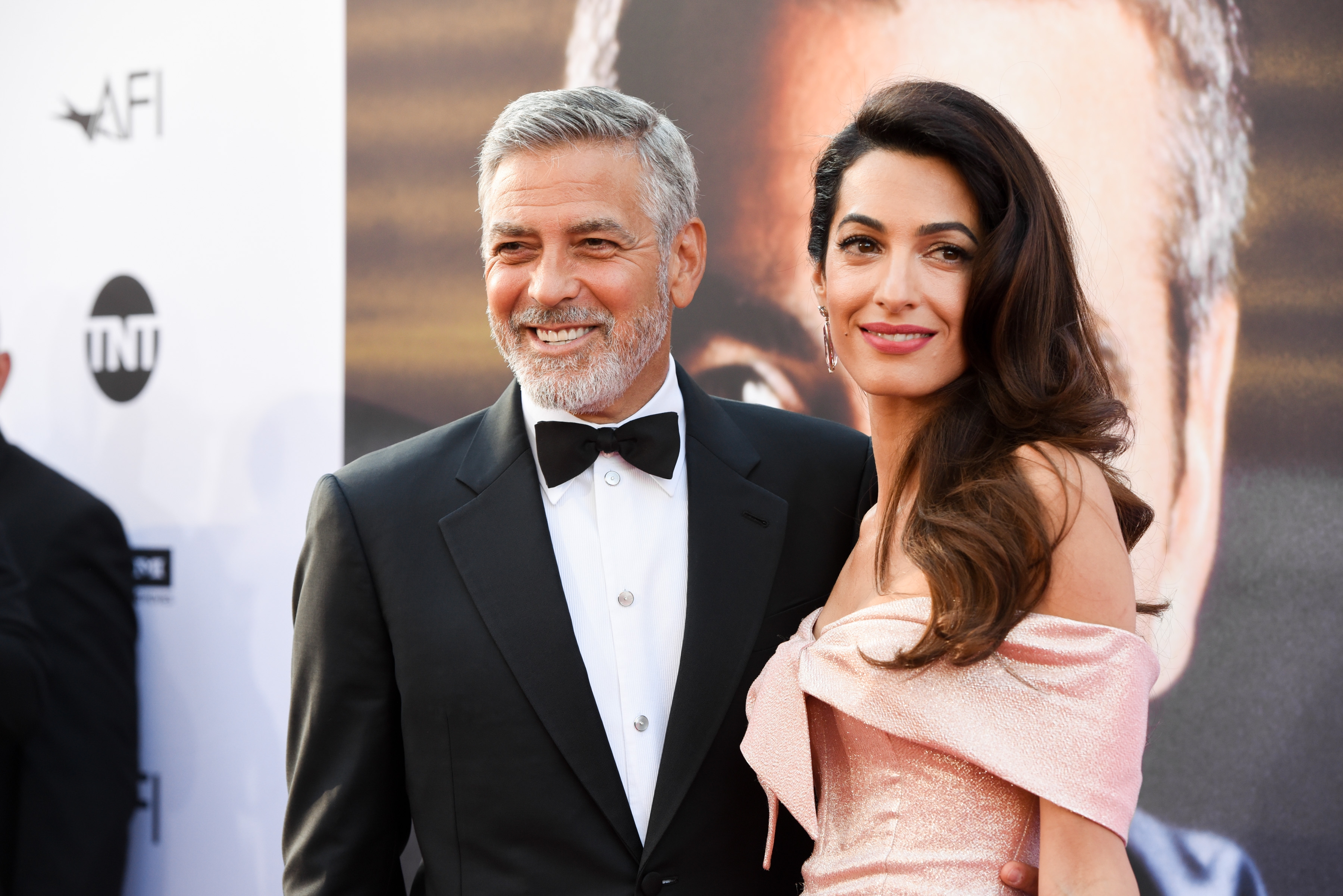 George Clooney and Amal Clooney at a formal event
