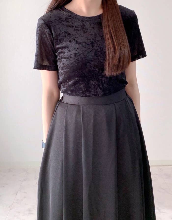 しまむらの「TPUシアーベロアT」