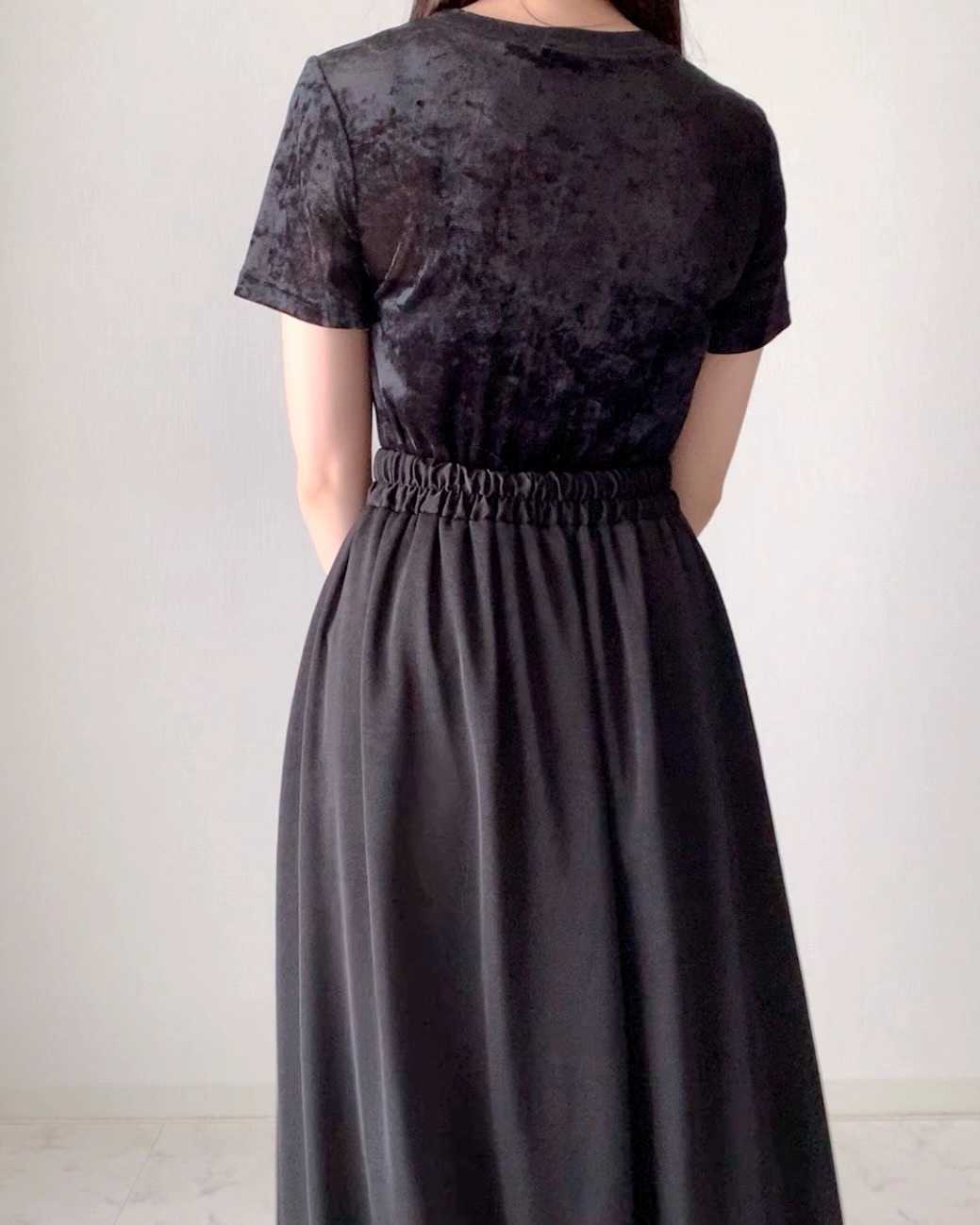 しまむらの「TPUシアーベロアT」