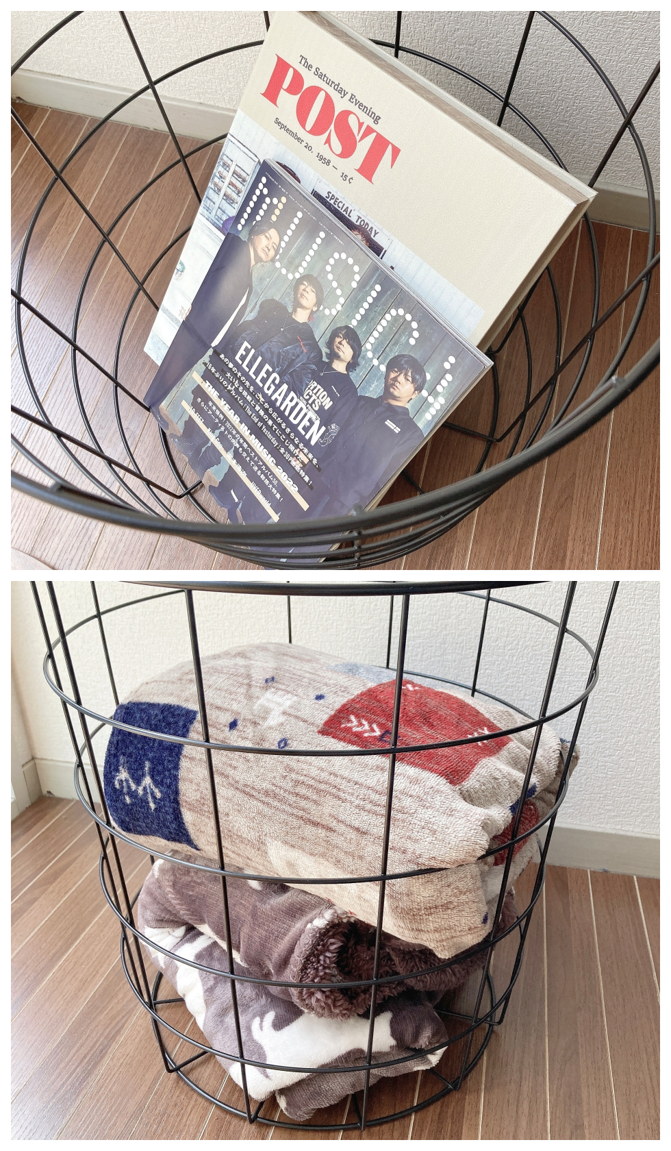 ニトリの「ワイヤーテーブル ハオ(ミドルブラウン)」