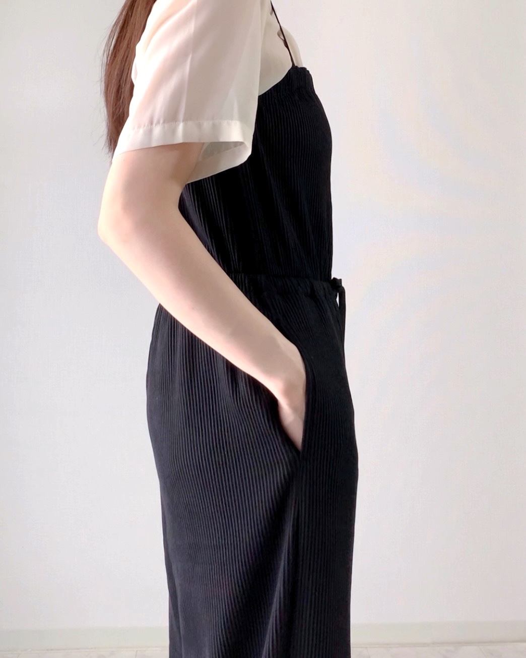 結構すぐ売れサロペット　いいねで後悔 GU】2990円→1990円に値下げ！「妊娠8ヶ月ですが楽に着れました