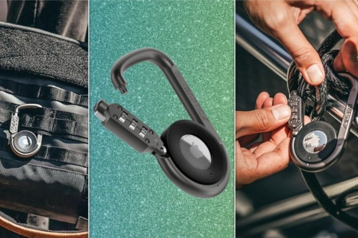 'Security Freaks' Say This AirTag Carabiner Is Perfect For Preventing Theft — And It's 25% Off