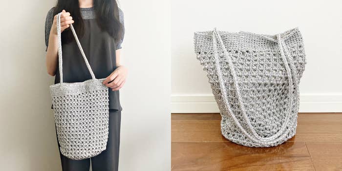 Honeys(ハニーズ)の「マクラメトートバッグ」