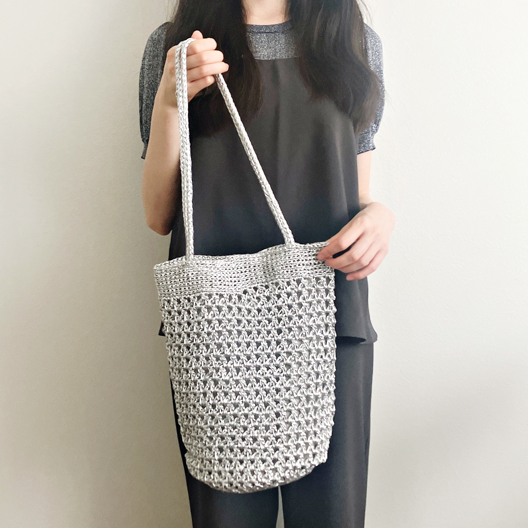 Honeys(ハニーズ)の「マクラメトートバッグ」