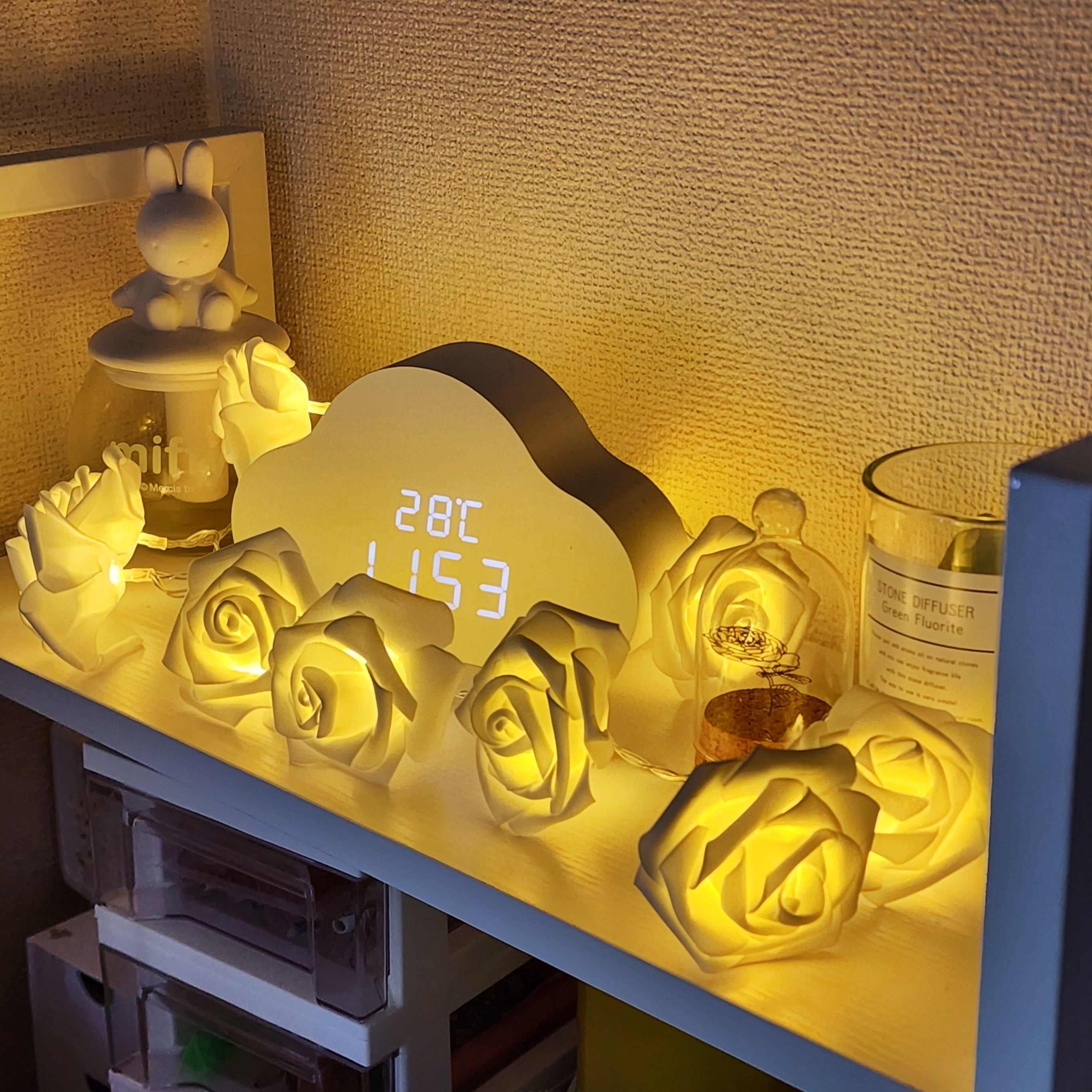 スリーピーの「ガーランドライト(WH、10LED、フラワー)」