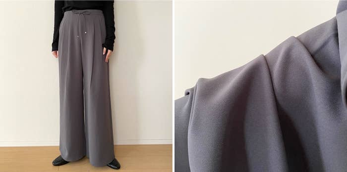 GUの「ドレープワイドパンツZ」