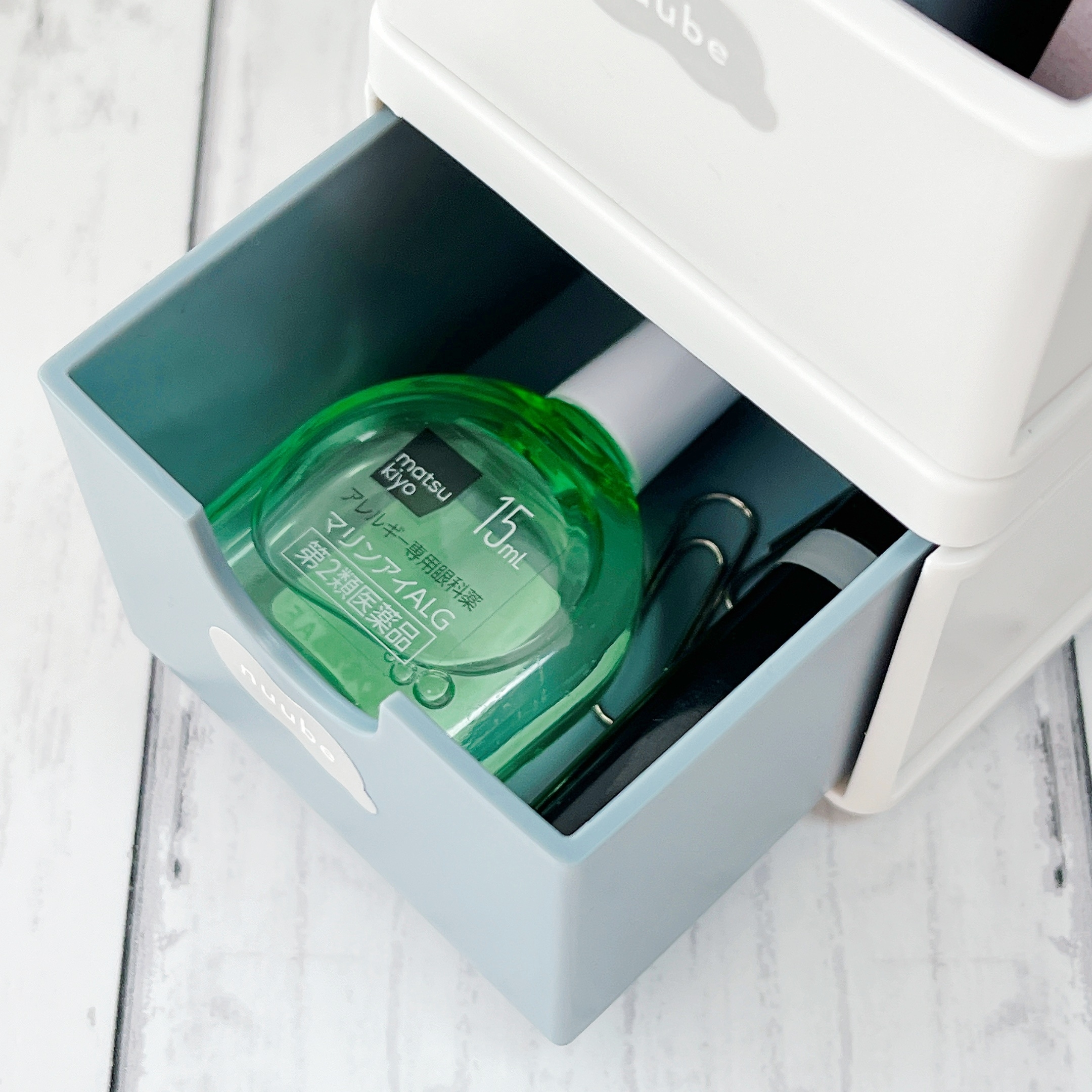 DAISO(ダイソー)で見つけた「ヌーべ 引き出し ブルーグレー」