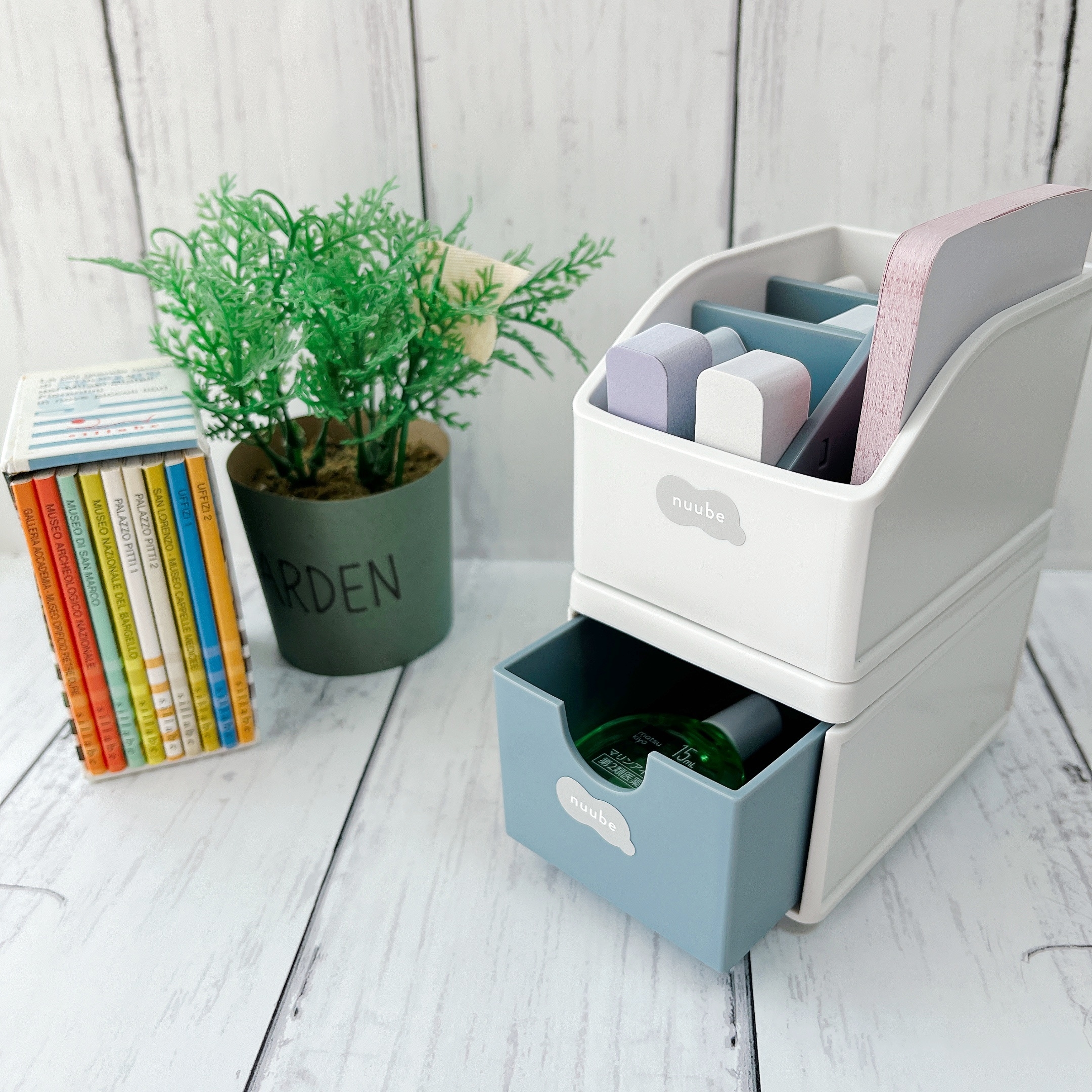 DAISO(ダイソー)で見つけた「ヌーべ 引き出し ブルーグレー」