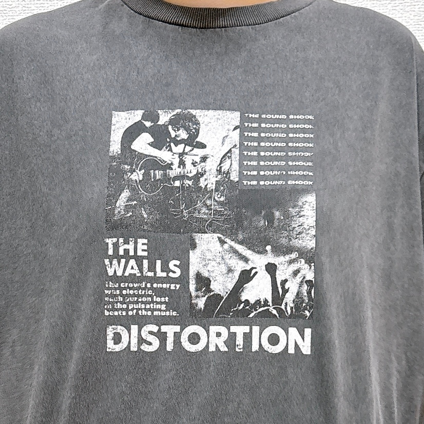 ニコアンド「布帛コンビフリルロックTシャツ」