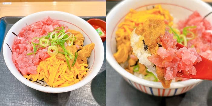 なか卯の「ウニまぐろ丼」