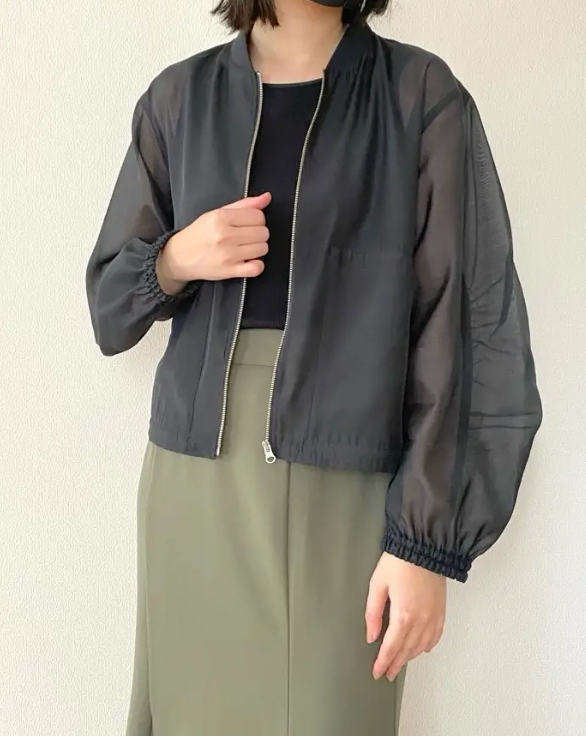 GUの「シアーブルゾン」