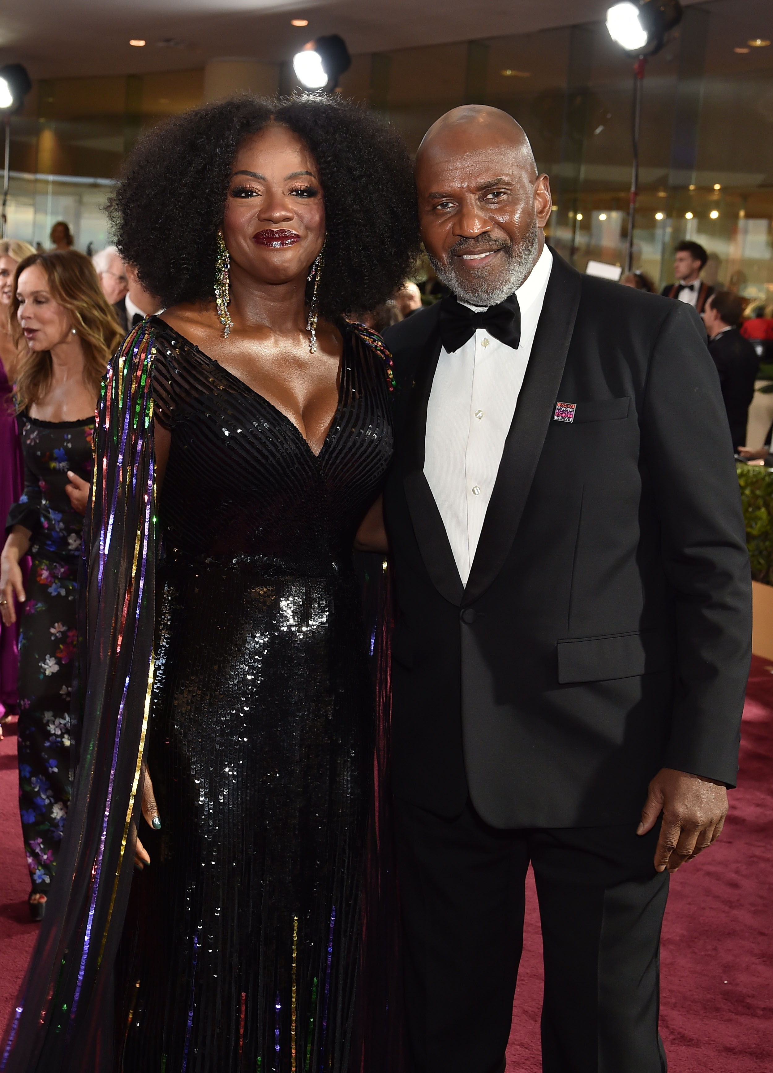 Viola Davis and Julius Tennon at an event