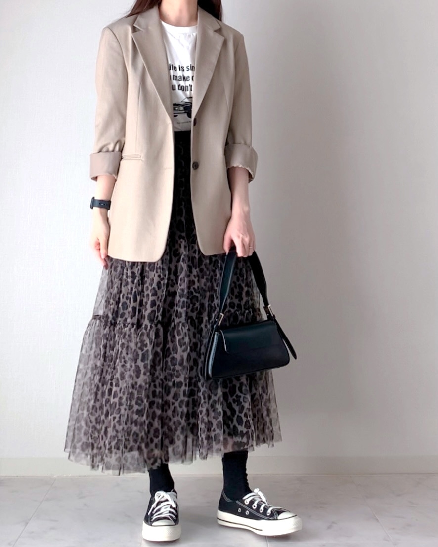 しまむらの「チュールヒョウティアードSK」