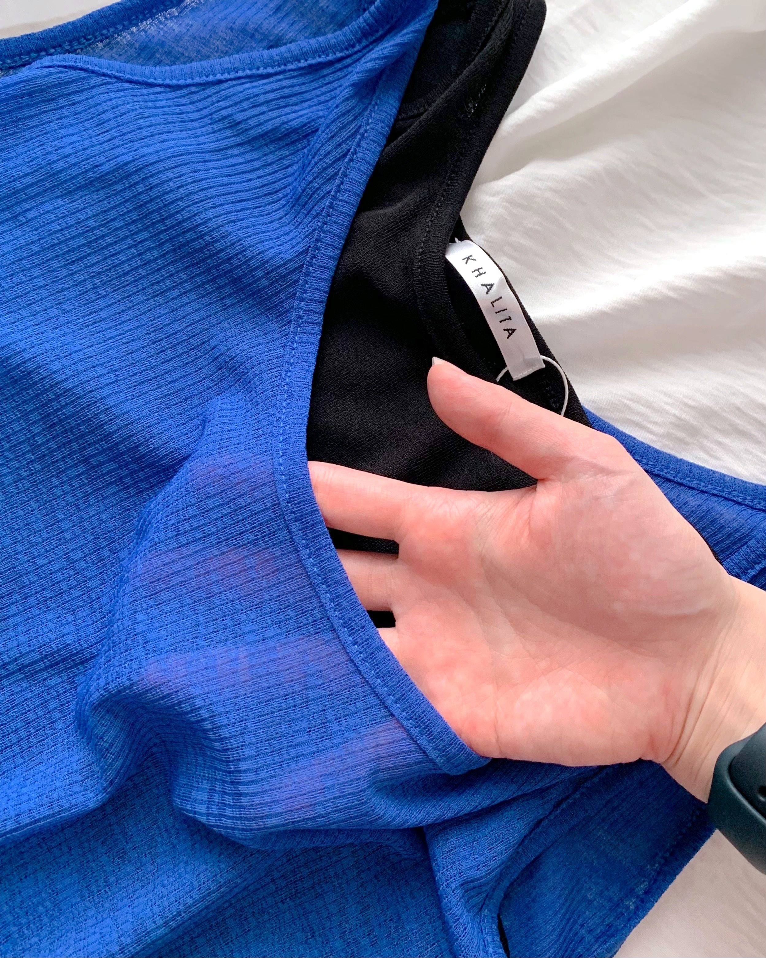 しまむらの「シアーレイヤードタンク」