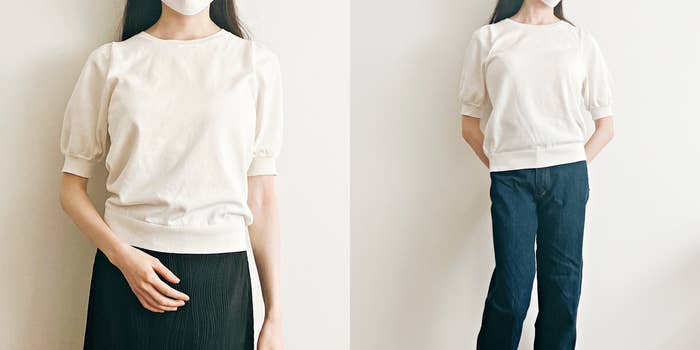 Honeys（ハニーズ）の「ボリューム袖ニット」