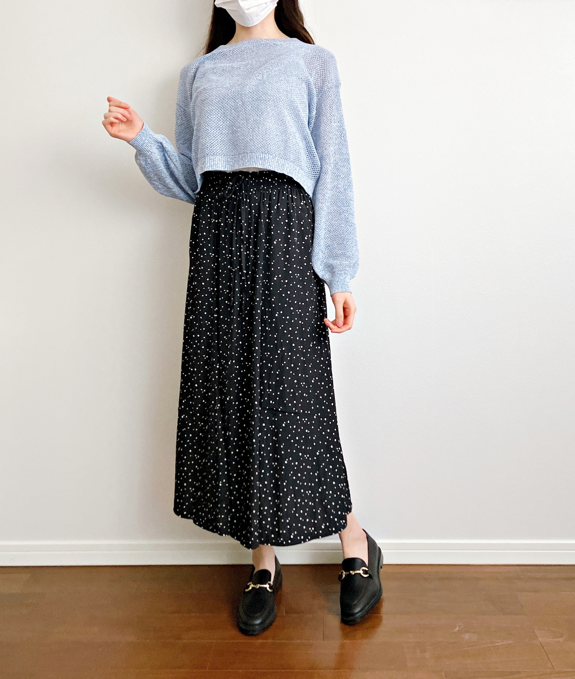 Honeys（ハニーズ）の「メッシュ編クルーニット」