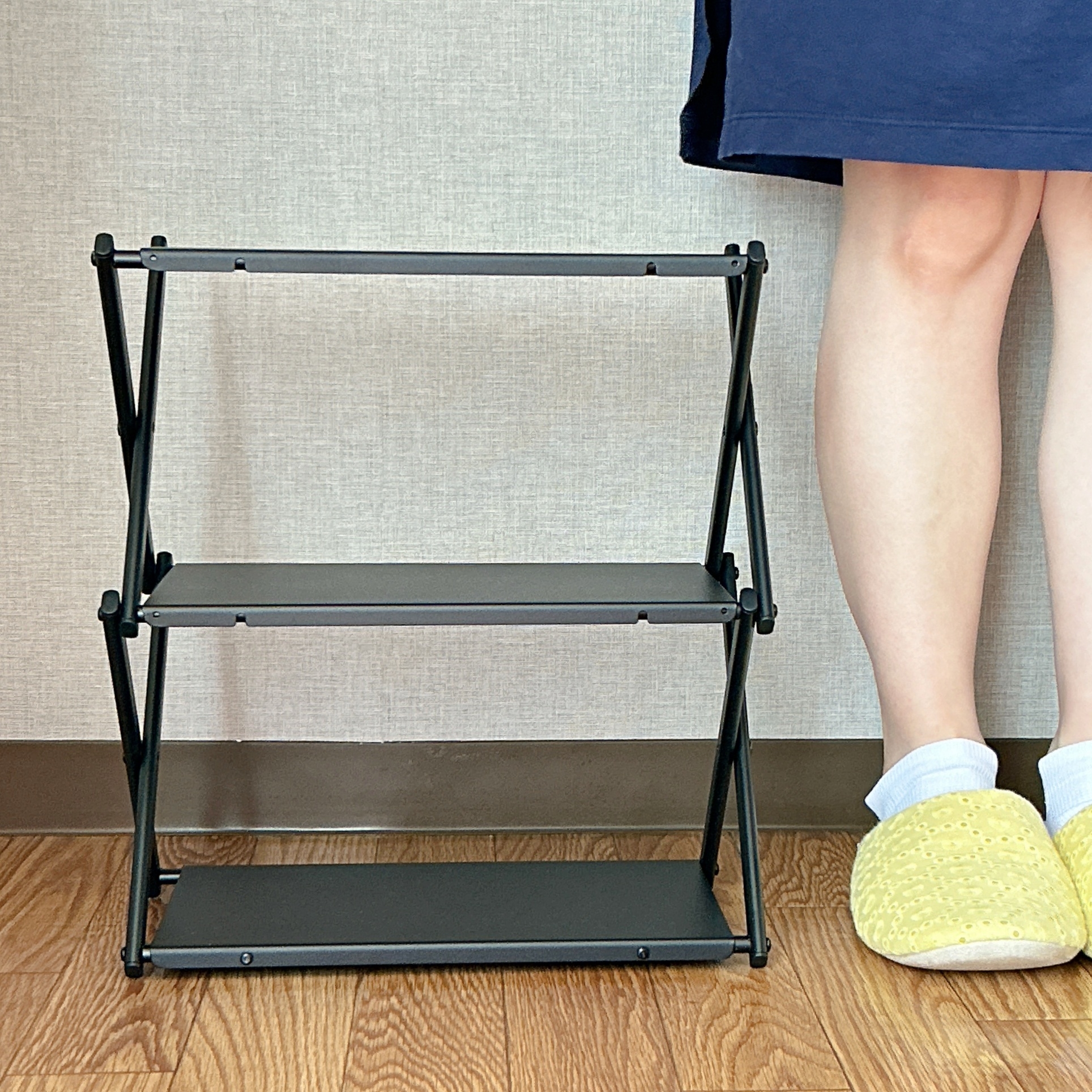 NITORI（ニトリ）の「テーブルにもなる3段ラック 収納袋付（G01）」