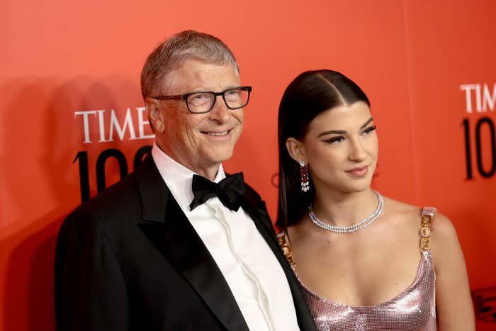Bill Gates and Phoebe Gates on the red carpet