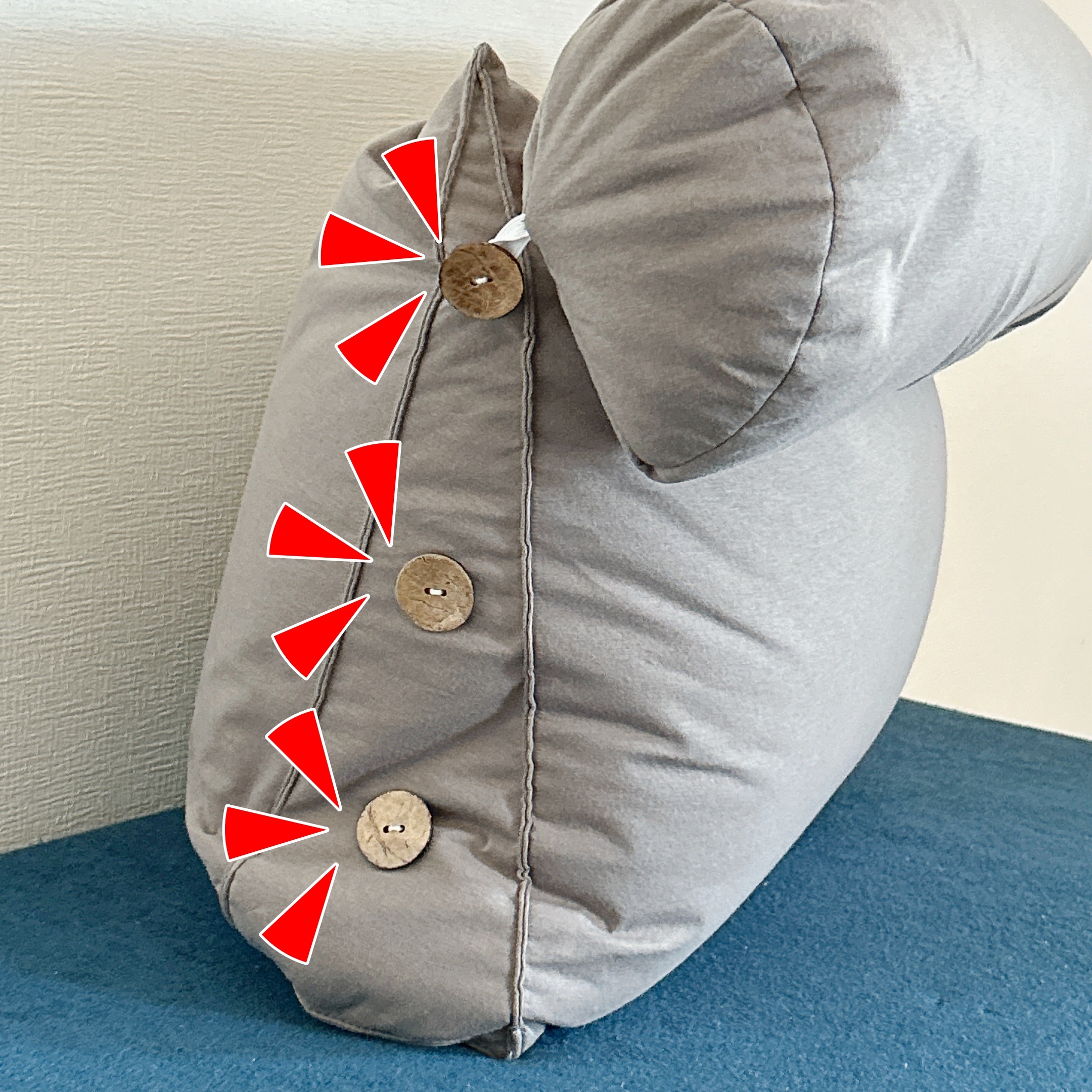 NITORI(ニトリ)の「多機能ビーズクッション(MP GY)」