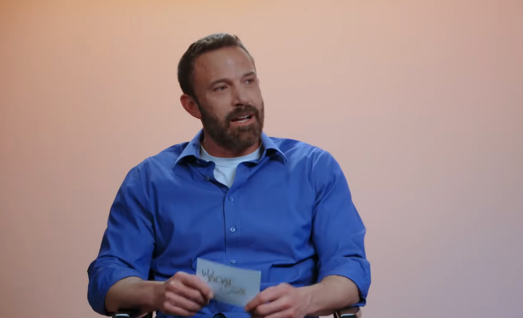 Ben Affleck during an interview