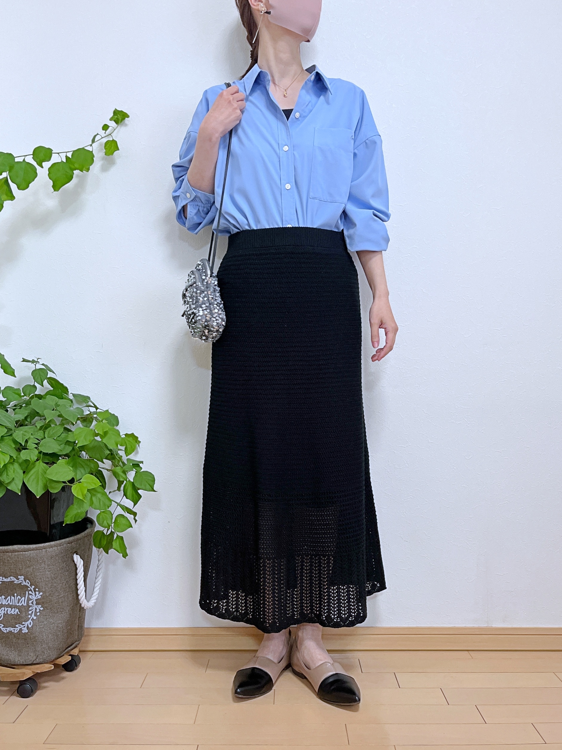 GLOBAL WORK（グローバルワーク）の「イージーケア刺繍シャツ／321333」