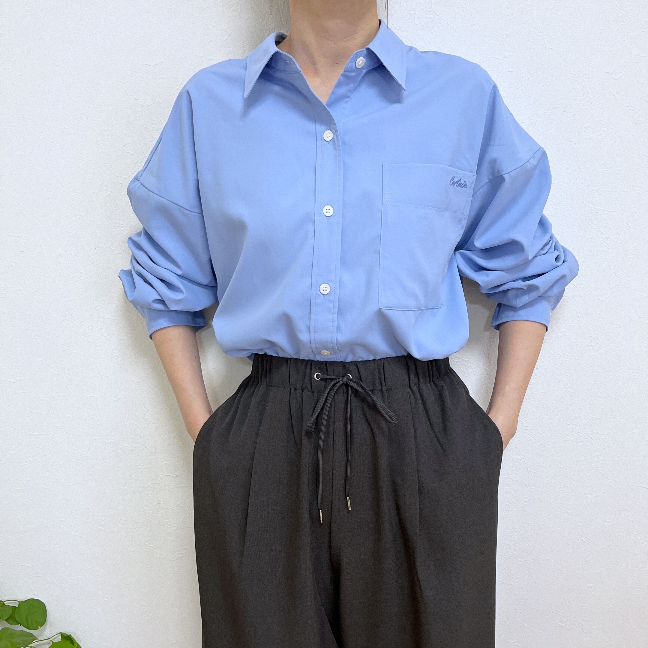 GLOBAL WORK（グローバルワーク）の「イージーケア刺繍シャツ／321333」