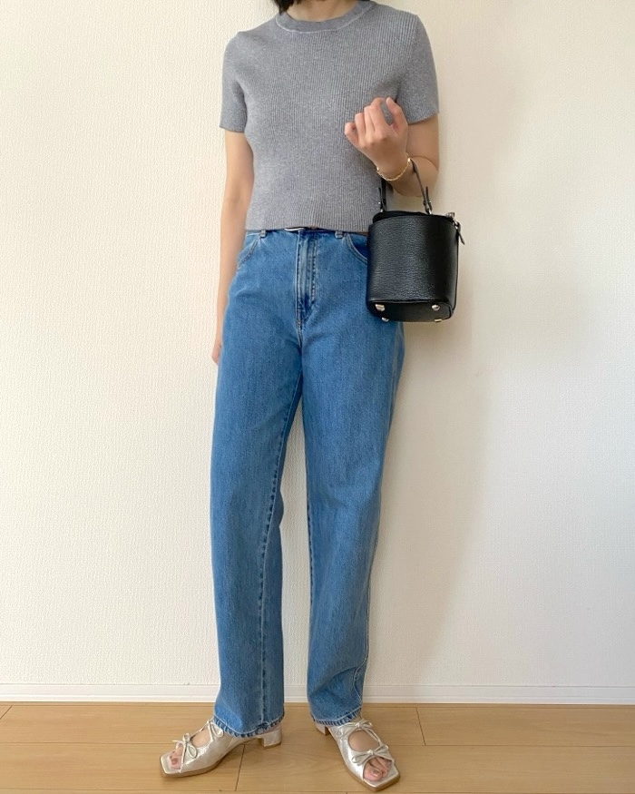 GUの「リボンヒールミュール」