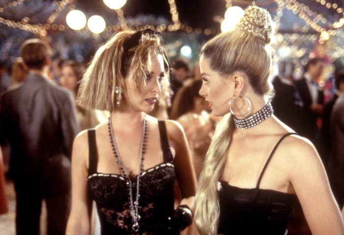 Lisa Kudrow and Mira Sorvino in "Romy and Michele's High School Reunion."