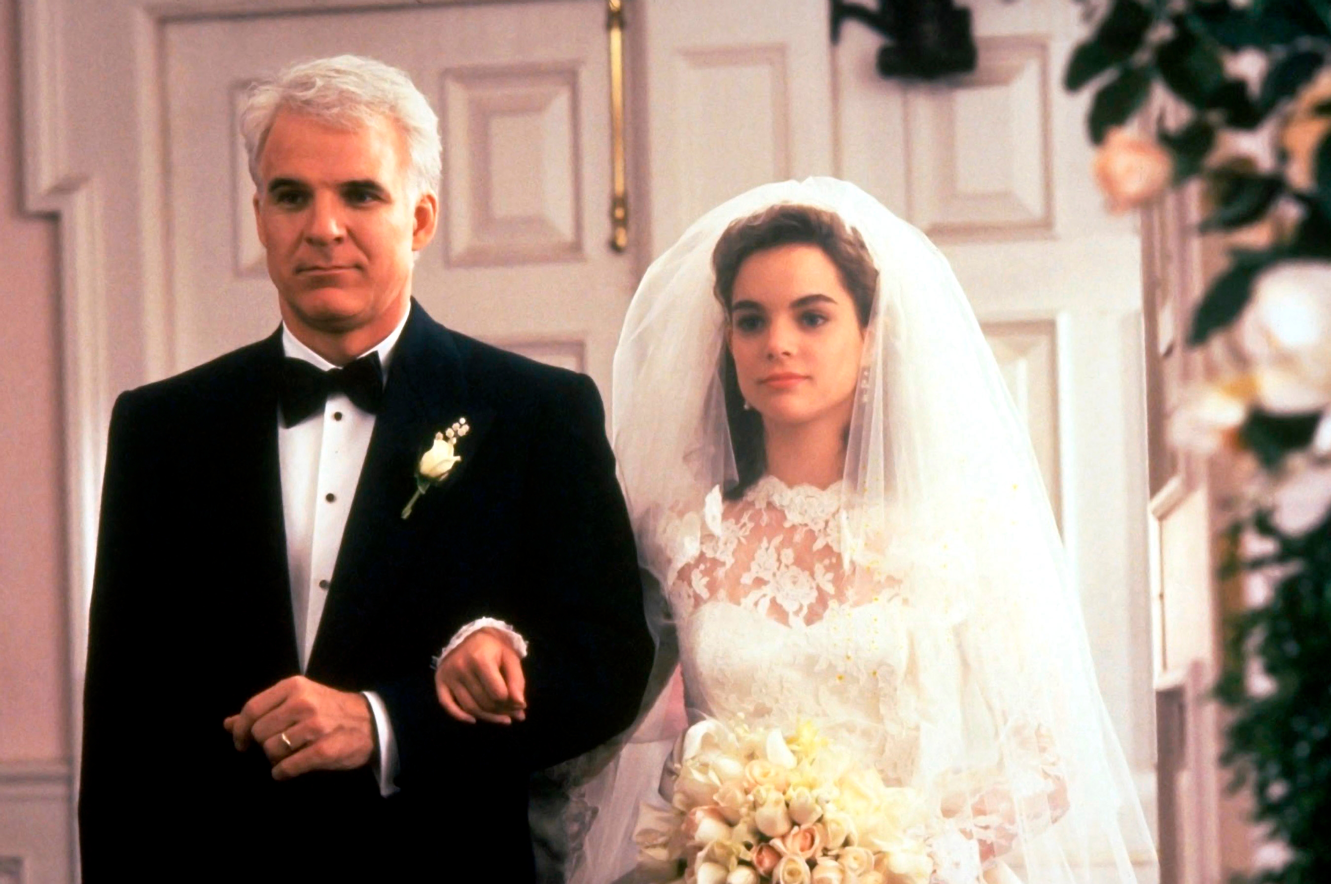 Steve Martin and Kimberly Williams in "Father of the Bride."