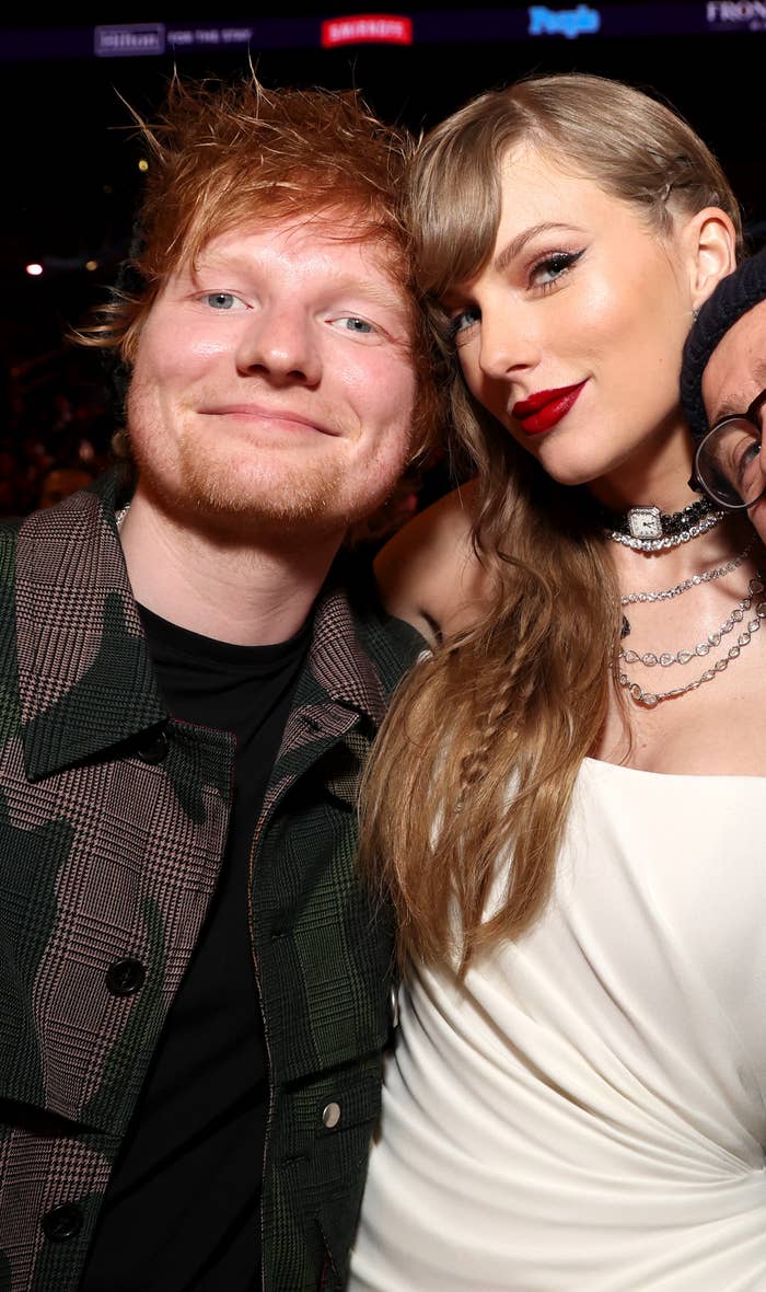 Ed Sheeran and Taylor Swift at an event