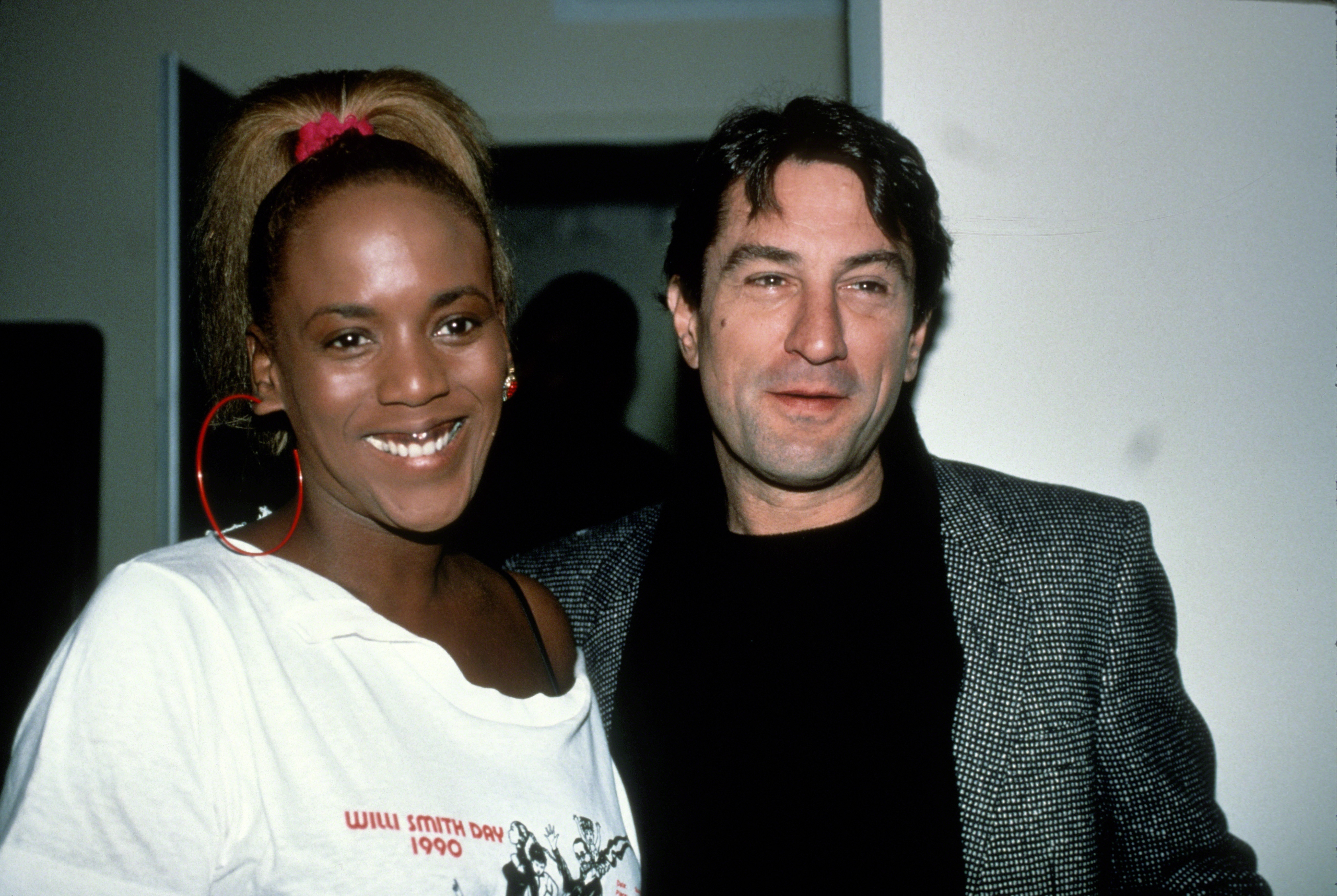 Robert De Niro and Toukie Smith together in 1990